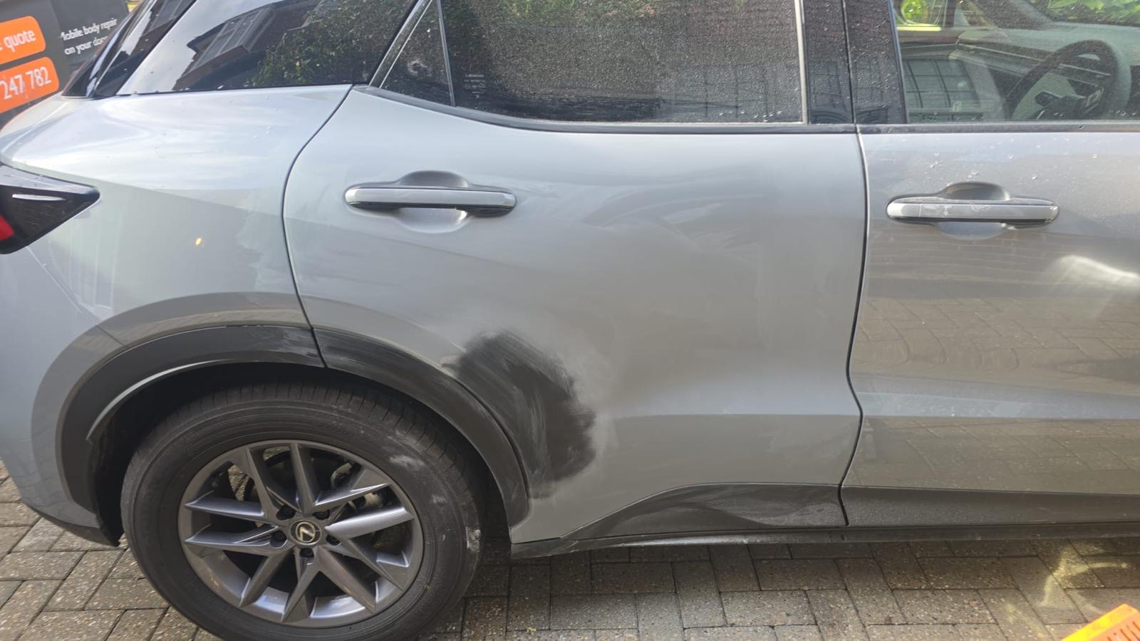 Lexus NX damage before repair